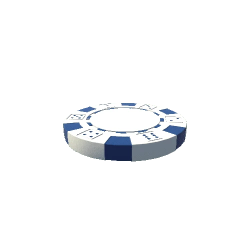 Poker chip white